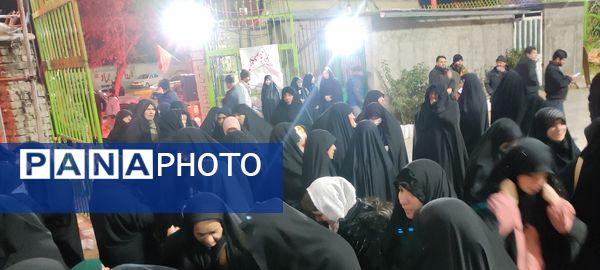 مراسم تشییع نمادین فاطمه زهرا(س)  در مسجد محمد رسول الله(ص) شهرستان شیروان