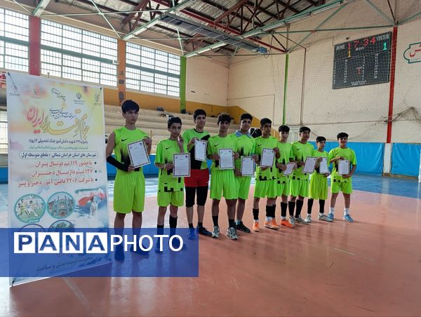 افتتاحیه مسابقات جام اقتدار فوتسال در سالن ۱۳ آبان شهرستان شیروان 