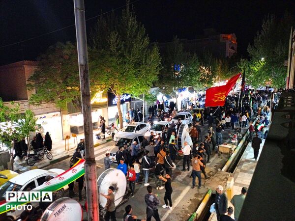 عزاداری هیأت های روستای سعد الدین در مراسم شبانه شهرستان کاشمر