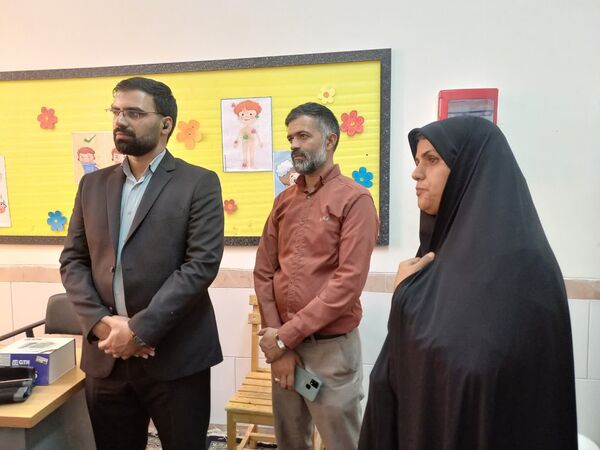 افتتاح کلاس بهداشت در دبستان پسرانه قمر بنی هاشم شهرستان زارچ