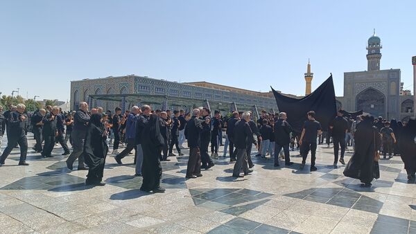 مراسم پیاده‌روی جاماندگان اربعین از میدان پانزده خرداد تا حرم مطهر رضوی