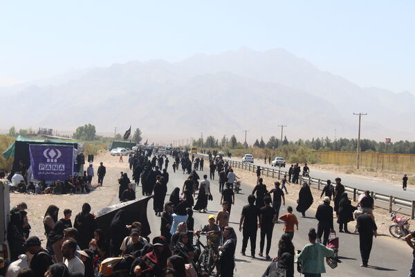 برپایی  موکب سازمان دانش‌آموزی در کرمان