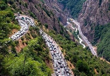 جاده چالوس دوطرفه شد