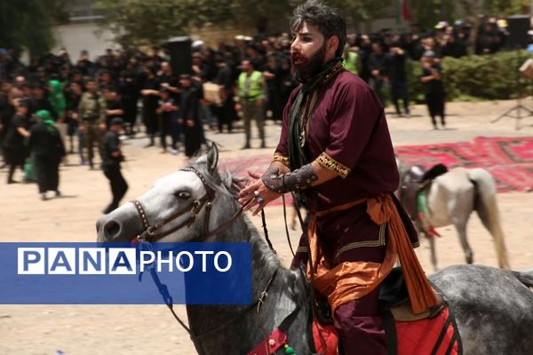 مراسم خیمه سوزی هیات «خیام الحسین» در قم