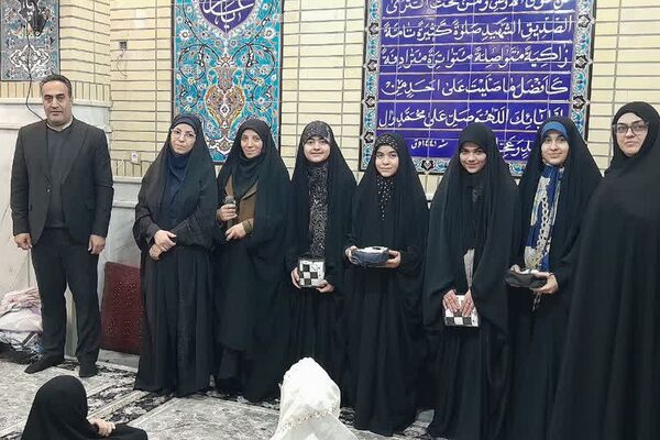 مراسم اختتامیه اعتکاف دانش آموزی در ناحیه دو شهرری 