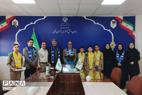 مراسم سالروز تاسیس سازمان دانش آموزی در خراسان شمالی