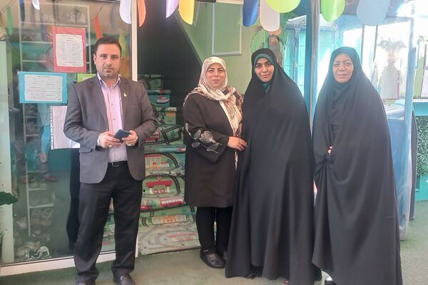 بازدید معاون نظارت و ارزیابی سازمان ملی تعلیم و تربیت کودک از کودکستان ملورین ناحیه دو شهرری 