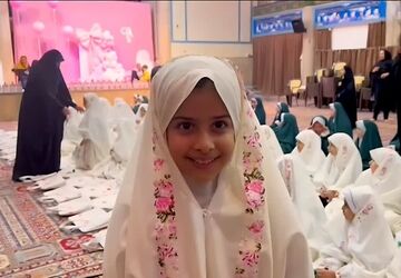 جشن بندگی دانش‌آموزان دبستان میرشمسی