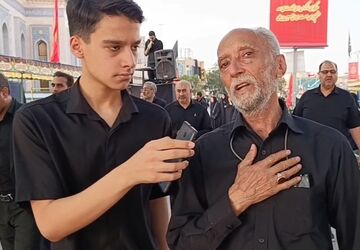 عزاداری فرهنگیان و دانش آموزان قم در هیات «عاشقان حسینی، پیروان ولایت»