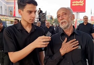 عزاداری فرهنگیان و دانش آموزان قم در هیات «عاشقان حسینی، پیروان ولایت»