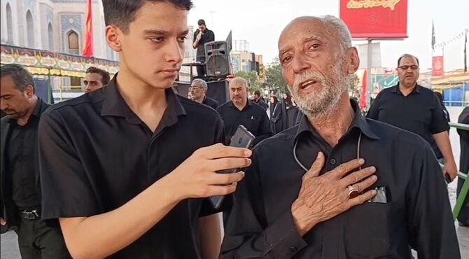عزاداری فرهنگیان و دانش آموزان قم در هیات «عاشقان حسینی، پیروان ولایت»