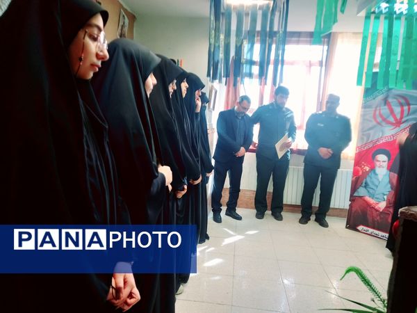 افتتاح اتاق بسیج دبیرستان شهدای اقتدار شهرستان ملارد