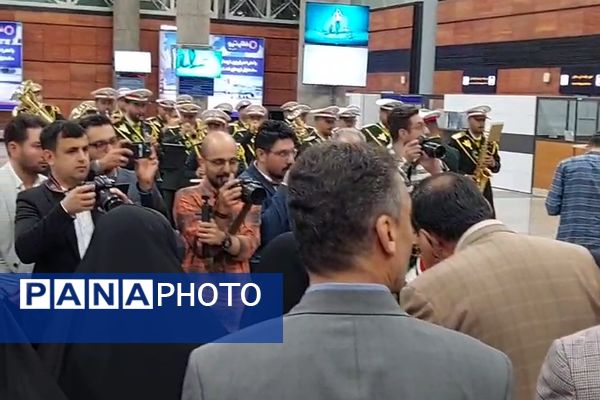 مراسم استقبال از کاروان ورزشی دانش‌آموزی «امید ایران» به میزبانی ناحیه دو شهرری 