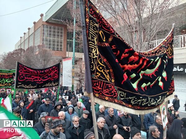 تجمع عظیم مردم عزادار تبریز در چهارراه منصور
