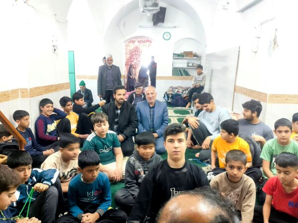 نماز سلمان نقطه عطف آخرین روز اعتکاف در مسجد صاحب الزمان فدافن