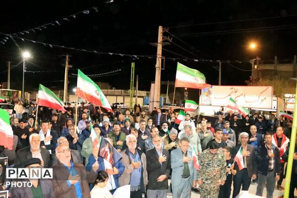 جلوه ای از حضور خانوادگی در اجتماع شبانه شهر جعفریه