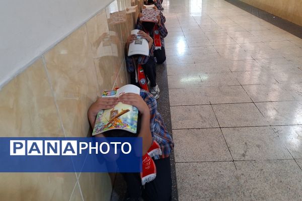 مانور زلزله در دبستان معارف 6 ناحیه 3