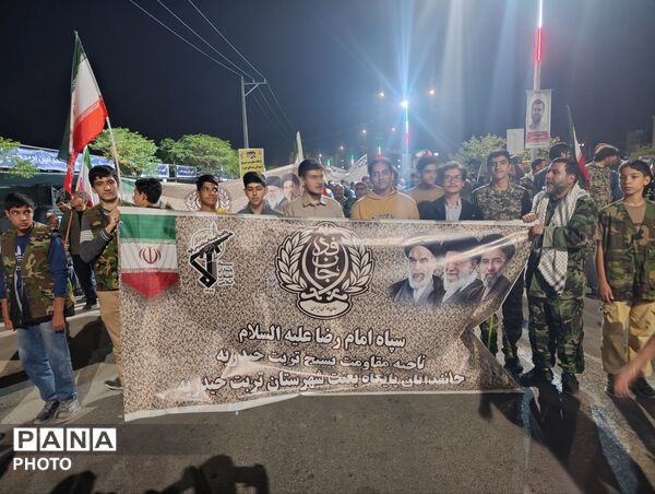 «اقتدار جانفدا»؛ رعد وحدت در آسمان تربت‌حیدریه