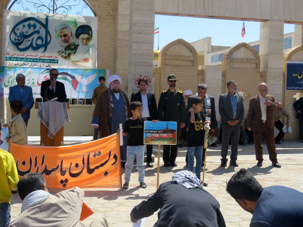 حضور پرشور مردم شهر درق در راهپیمایی روز جهانی قدس