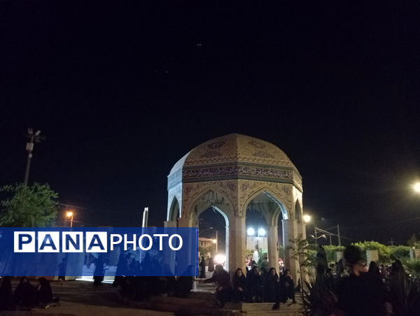 عزاداری هیات انصارالمهدی شهر جعفریه قم در یادمان شهدای گمنام 