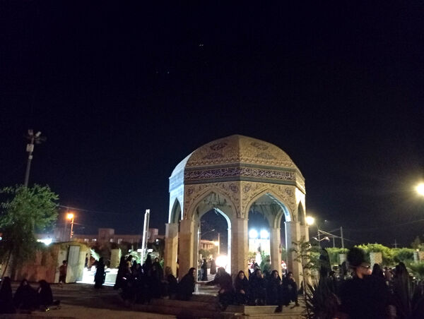 عزاداری هیات انصارالمهدی شهر جعفریه قم در یادمان شهدای گمنام 