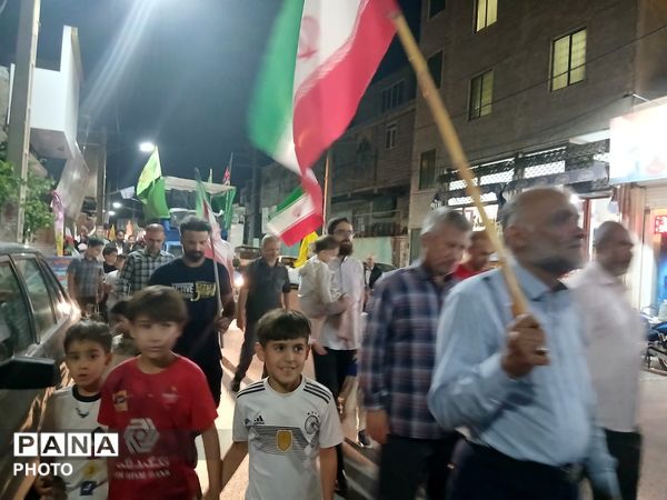 صدمین شب پایداری و ایستادگی مردم پای ایران اسلامی 