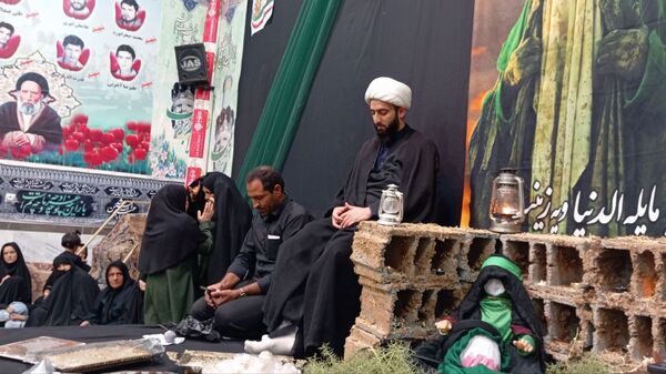 سومین شب عزاداری سیدالشهدا (ع) در فرح‌آباد کاشمر