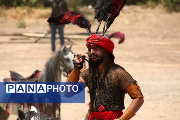 مراسم خیمه سوزی هیات «خیام الحسین» در قم