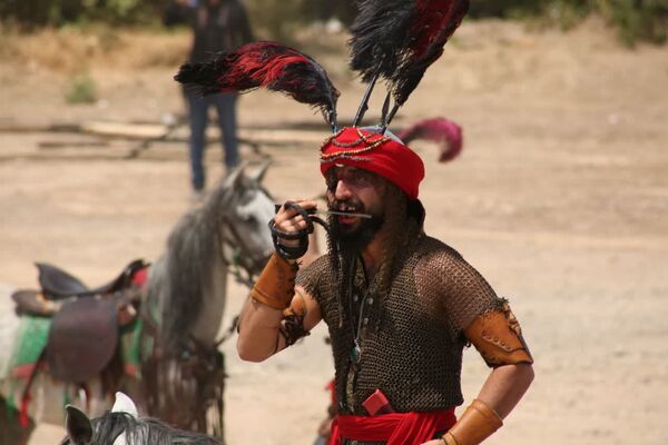 مراسم خیمه سوزی هیات «خیام الحسین» در قم