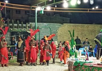 بازآفرینی حماسه عاشورا در تعزیه شهر بن