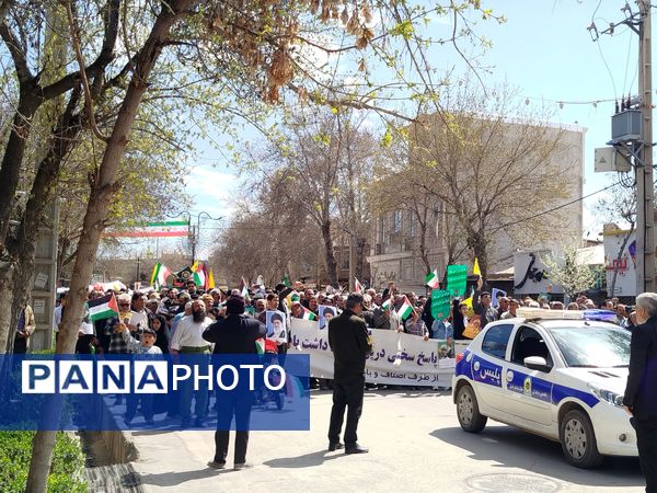 حضور پرشور مردم شهرستان سملقان در راهپیمایی روز قدس