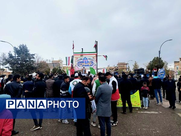 راهپیمایی 22 بهمن در شهر سلامی