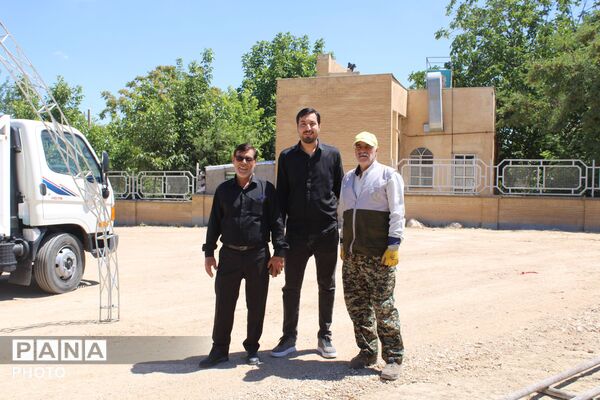 آماده‌سازی موکب «یاران خراسانی» در مهمانک برای استقبال از زائران رهبر شهید