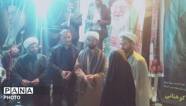 راهپیمایی مردم منطقه کوهنانی در شب سی و چهارم 