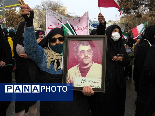 راهپیمایی باشکوه ۲۲ بهمن ماه شهرستان بجنورد 