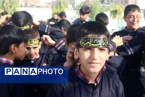 عزاداری دانش‌آموزان قم در آستان مقدس امامزاده سیدعلی(ع)