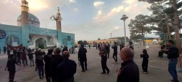برگزاری مراسم تشییع نمادین پیکر امام رضا(ع)در امامزاده سید محمد(ع) کاشمر