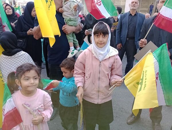 حضور پرشور کودکان در راهپیمایی روز قدس شهرستان قائمشهر