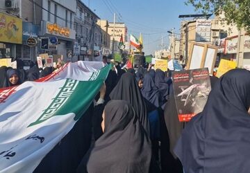 راهپیمایی یوم‌الله ۱۳ آبان در برازجان