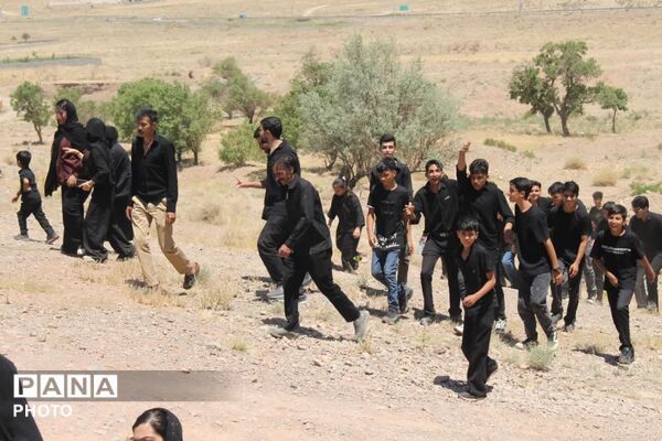 آیین نخلبرداری روز عاشورا در روستای علی آباد پیشکوه تفت