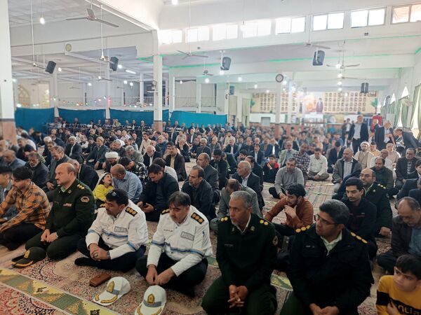 پایان یک ماه بندگی خداوند و نماز عید فطر در گناباد