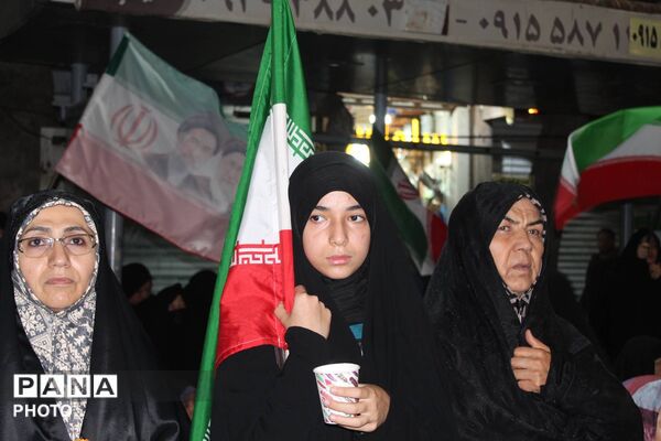 تجمع گسترده شهروندان بجنورد در حمایت از اقتدار کشور
