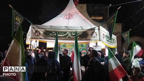 چایخانه هیئت الزهرای نیشابور در پانزدهمین روز از سال ۱۴۰۵