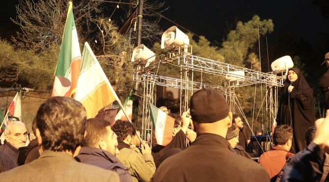 رجز خوانی دانش‌آموز خبرنگار پانا کرمانشاه 