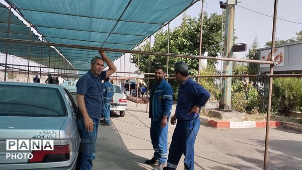  آماده سازی اسکان و مواکب پذیرایی زائران مراسم بدرقه قائد شهید امت در نظرآباد