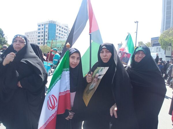 حضور پرشور مشهدی‌ها در راهپیمایی روز قدس؛ فریاد حمایت از فلسطین