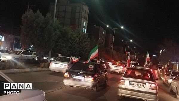 رژه ماشینی در بلوار فضل نیشابور 