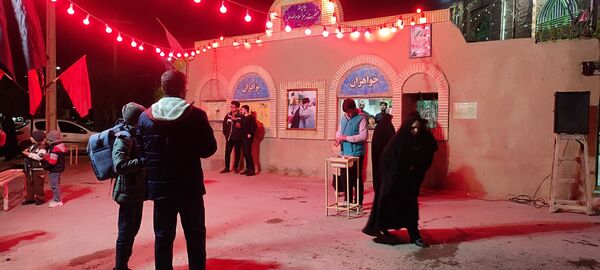 مراسم تشییع نمادین فاطمه زهرا(س)  در مسجد محمد رسول الله(ص) شهرستان شیروان