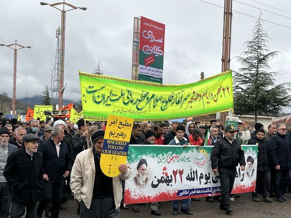 راهپیمایی 22 بهمن در اطاقور 