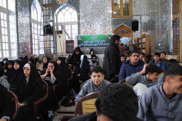 برگزاری تجمع هیات دانش‌آموزی «والعصر» در امامزاده محمد (ع)